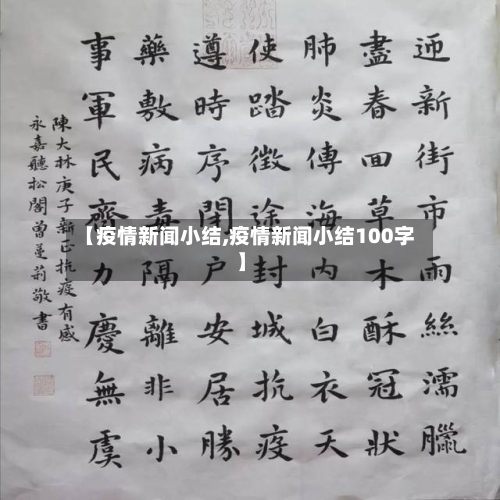 【疫情新闻小结,疫情新闻小结100字】
